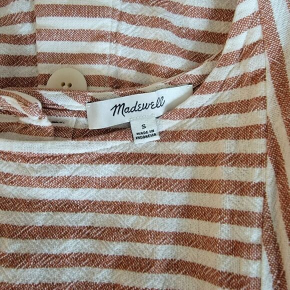 Madewell Linen Blend Mini Dress. Size S. - Picture 3 of 7